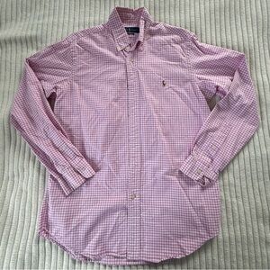 Ralph Lauren Pink Gingham Men's Shirt